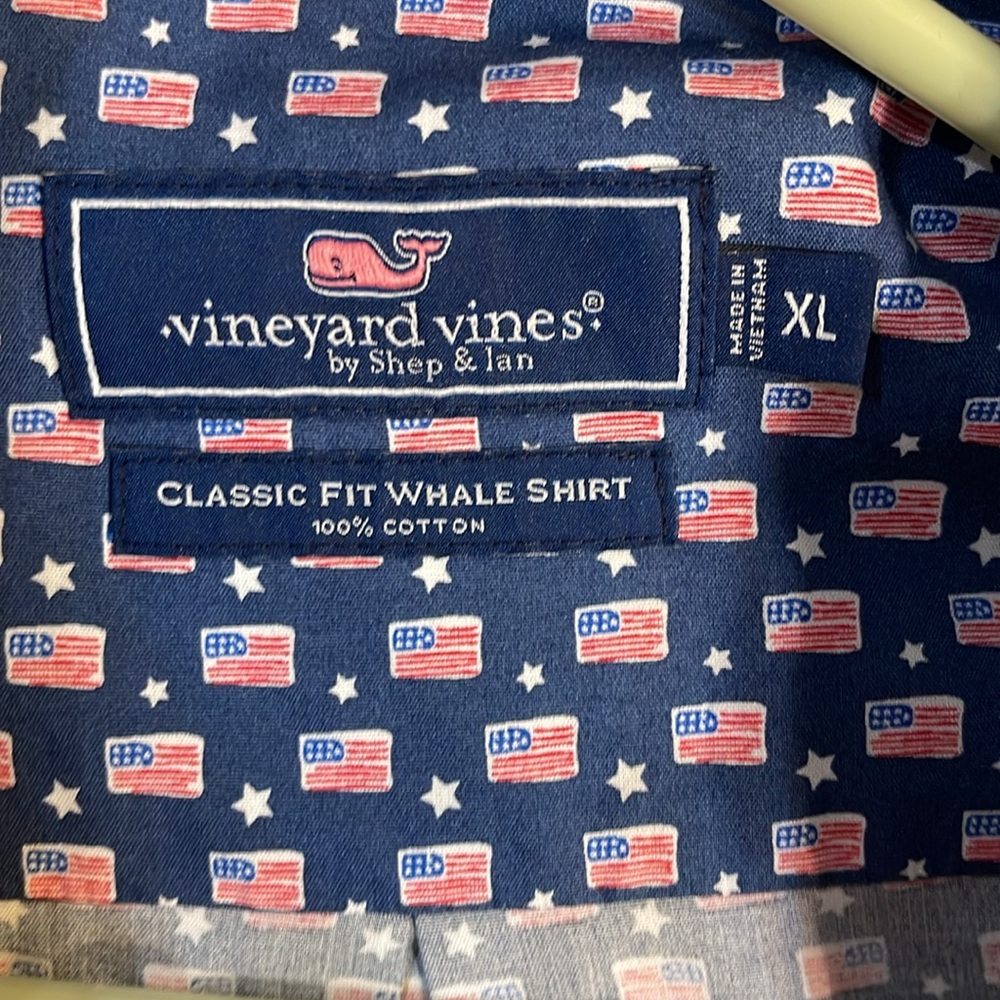 Vineyard Vine Flag Button Up - image 3